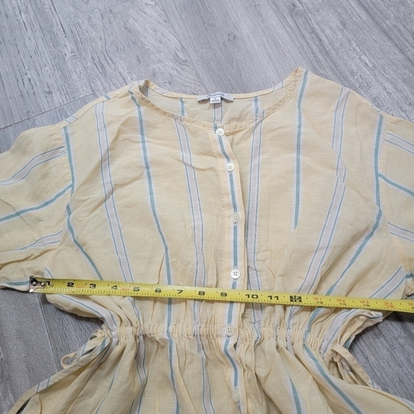 Madewell Drawstring-Waist Shirt in Atlantic Stripe S - Picture 9 of 12
